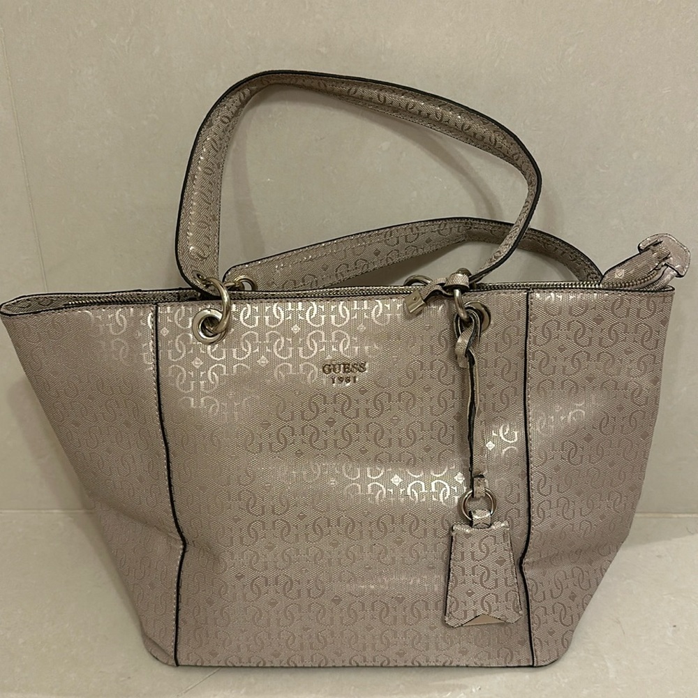 Guess silver handbag